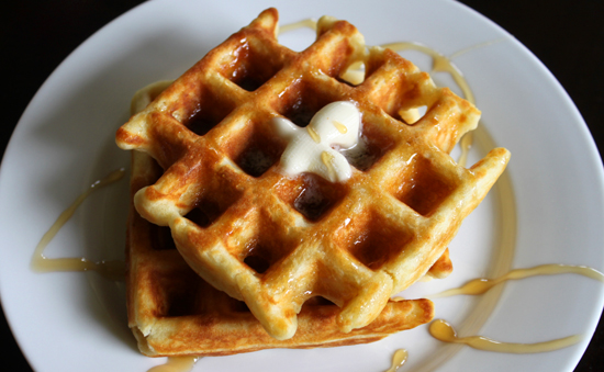 Basic-Homemade-Waffle-Recipe-Butter