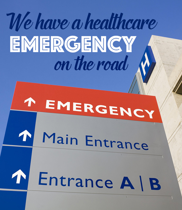 Healthcare benefits on the road – We break an arm and end up in emergency room!